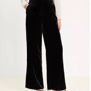 NWT LOFT Silk Blend Velour Margo Pant   Sz 6